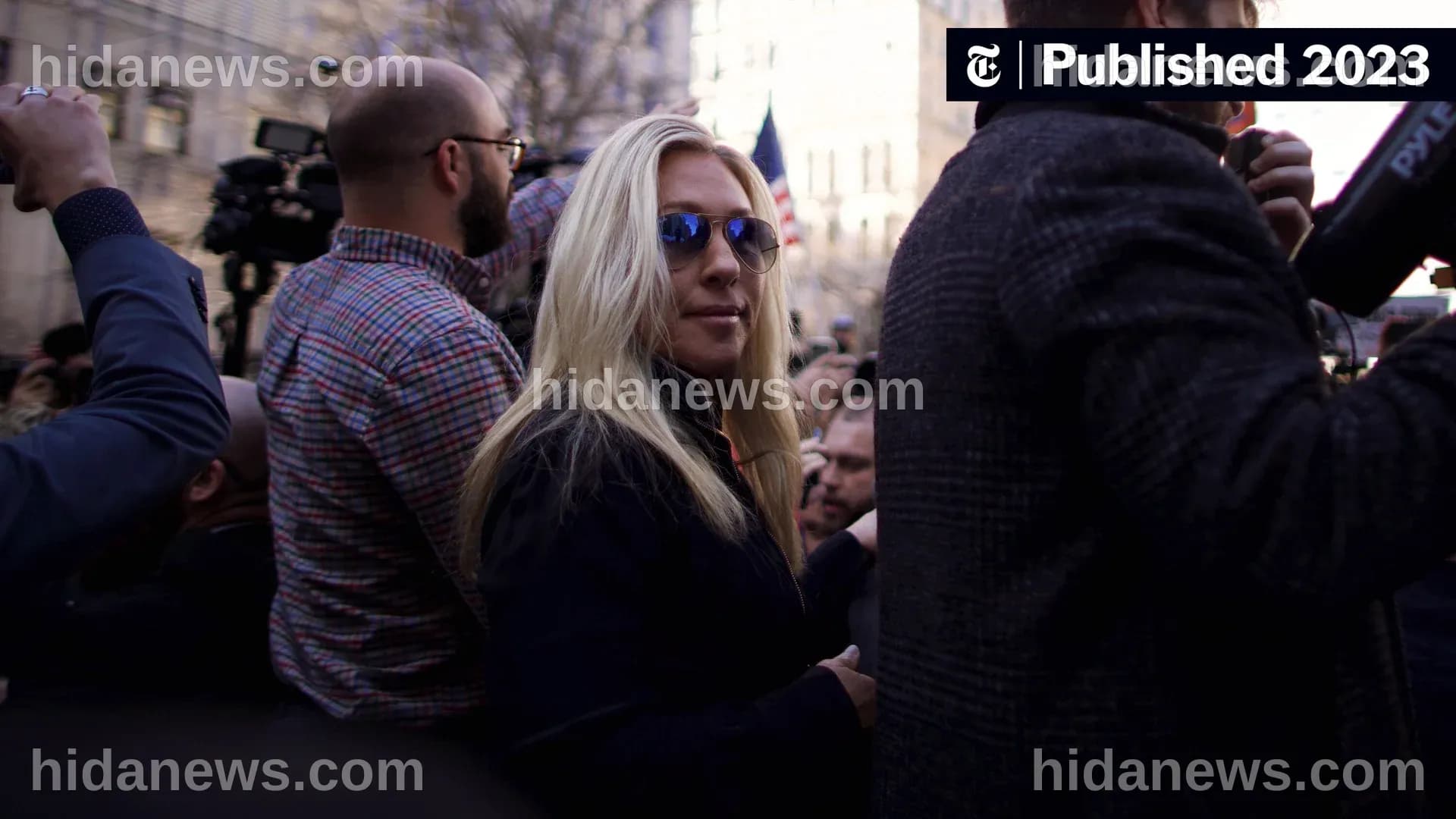 Marjorie Taylor Greene Appears at Trump Rally Outside NYC Court - The ...