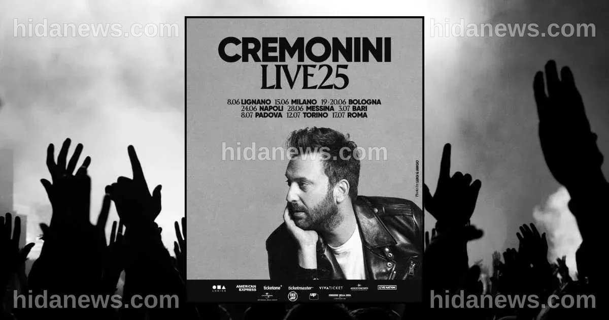 CREMONINI LIVE25: il tour evento del 2025! Date, biglietti e curiosità da non perdere