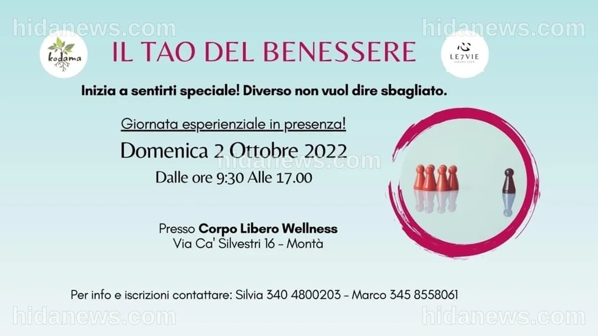 Il tao del benessere, una giornata per sentirsi speciali a Montà il 2 ...